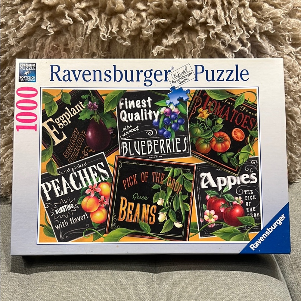 Ravensburger Farmer's Market 1000pc Jigsaw Puzzle adult puzzle complete